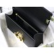 30 MONTAIGNE CHAIN BAG Grained Calfskin Black High