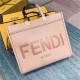 MEDIUM Fendi SUNSHINE Leather Shopper Pink High