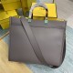 MEDIUM Fendi SUNSHINE Leather Shopper Grey High