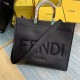 MEDIUM Fendi SUNSHINE Leather Shopper Black High