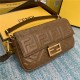 BAGUETTE leather bag Brown High