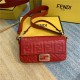 BAGUETTE leather bag Red High