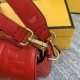 BAGUETTE leather bag Red High