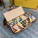 BAGUETTE Embroidered canvas bag Multicolor High