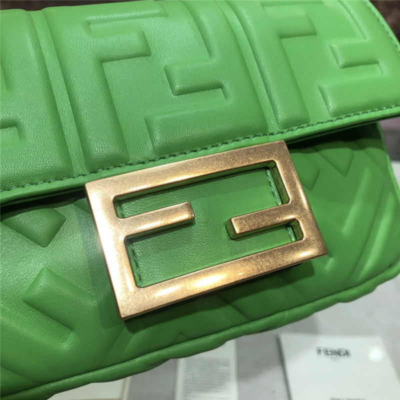 MINI BAGUETTE leather bag Green High