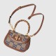 Gucci Bamboo 1947 jumbo GG small top handle bag jumbo GG canvas 675797 High