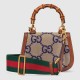 Gucci Bamboo 1947 jumbo GG mini top handle bag jumbo GG canvas 686864 High