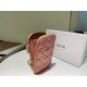 LADY Dior PHONE HOLDER Cannage Lambskin Dark Pink High