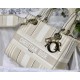 MEDIUM LADY D-LITE BAG Stripe Embroidery High