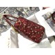 MEDIUM LADY Dior BAG Snake Red High