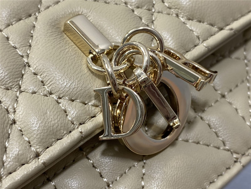 MISS DIOR MINI BAG Cannage Lambskin Beige High