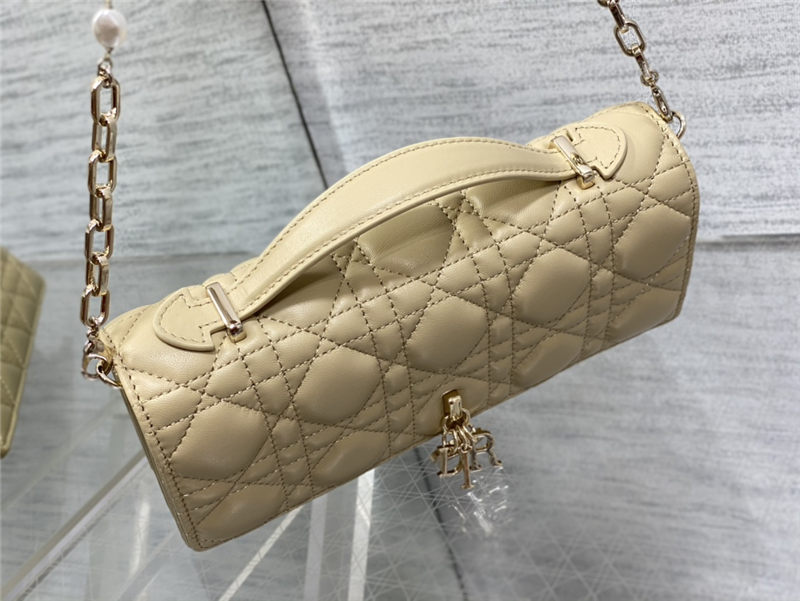 MISS DIOR MINI BAG Cannage Lambskin Beige High