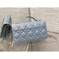 MISS DIOR MINI BAG Cannage Lambskin Blue High