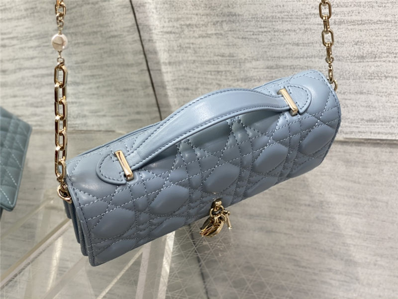 MISS DIOR MINI BAG Cannage Lambskin Blue High