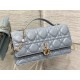 MISS DIOR MINI BAG Cannage Lambskin Blue High