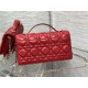 MISS DIOR MINI BAG Cannage Lambskin Red High