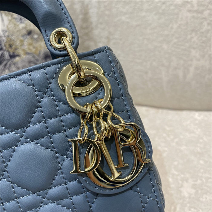 MICRO LADY Dior BAG Cannage Lambskin Blue-Dark High