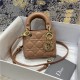 MICRO LADY Dior BAG Cannage Lambskin Nude-Pink High