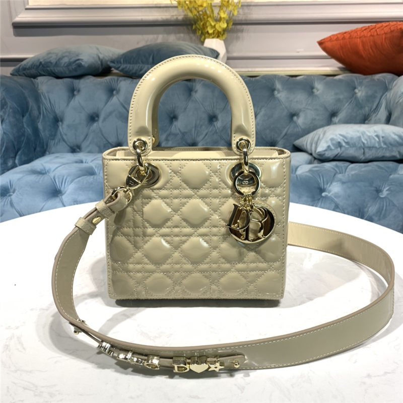 SMALL LADY Dior MY ABCDior BAG Patent Cannage Calfskin High