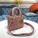 SMALL LADY Dior MY ABCDior BAG Cannage Lambskin Enamel Inside Suede High