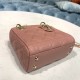 MINI LADY Dior BAG Cannage Lambskin Enamel Pink High