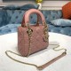 MINI LADY Dior BAG Cannage Lambskin Enamel Pink High