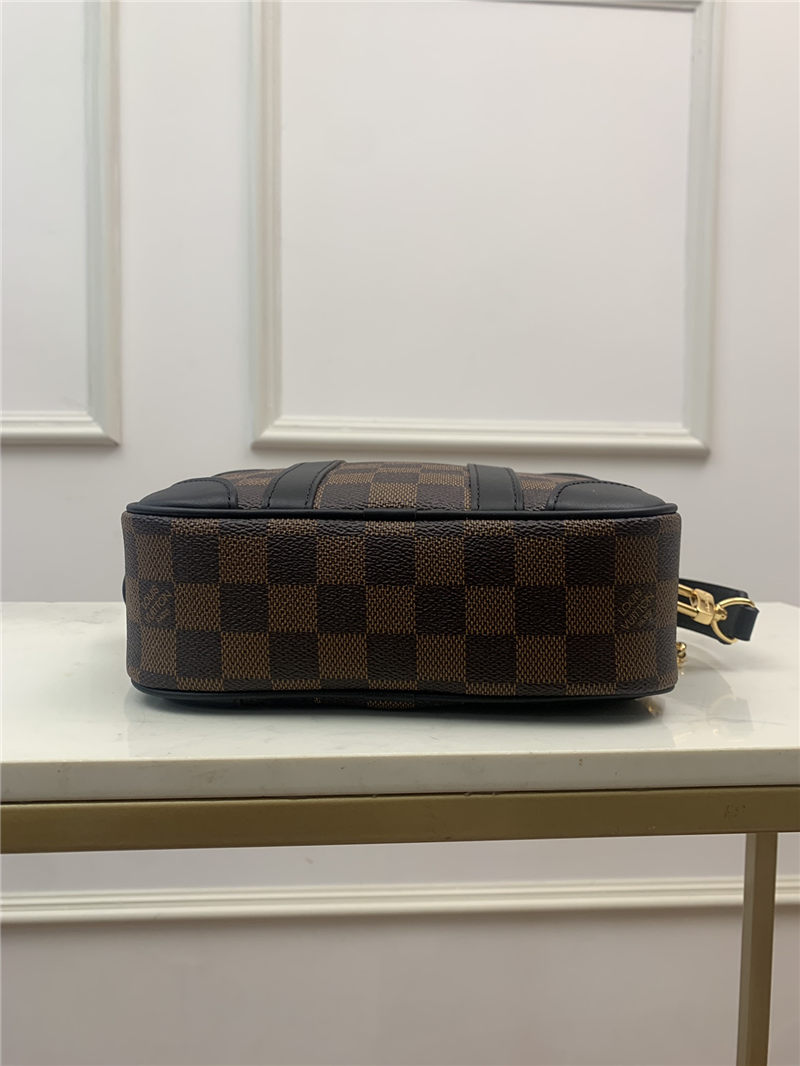 Louis Vuitton VALISETTE SOUPLE BB Damier Ebene N50063 Black High