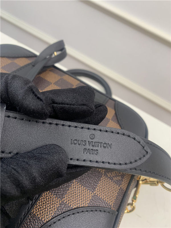 Louis Vuitton VALISETTE SOUPLE BB Damier Ebene N50063 Black High