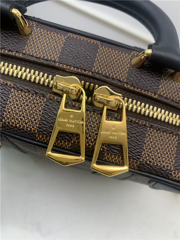 Louis Vuitton VALISETTE SOUPLE BB Damier Ebene N50063 Black High