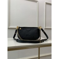 Louis Vuitton MULTI POCHETTE ACCESSOIRES Embossed supple grained cowhide leather M80339 Black High