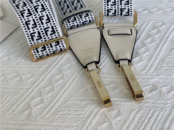 Fendi STRAP YOU ribbon shoulder strap White High