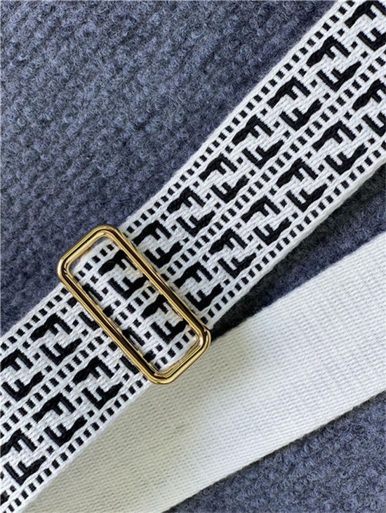 Fendi STRAP YOU ribbon shoulder strap White High