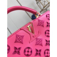 Louis Vuitton Capucines MM Calfskin leather embroidery Pink M22922/M22863 High