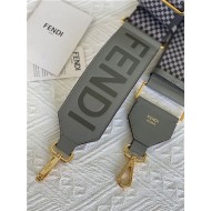 Fendi STRAP YOU check ribbon shoulder strap Grey High