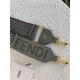 Fendi STRAP YOU check ribbon shoulder strap Grey High