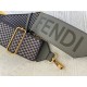 Fendi STRAP YOU check ribbon shoulder strap Grey High