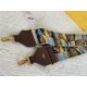 Fendi STRAP YOU multicolor ribbon shoulder strap Brown High