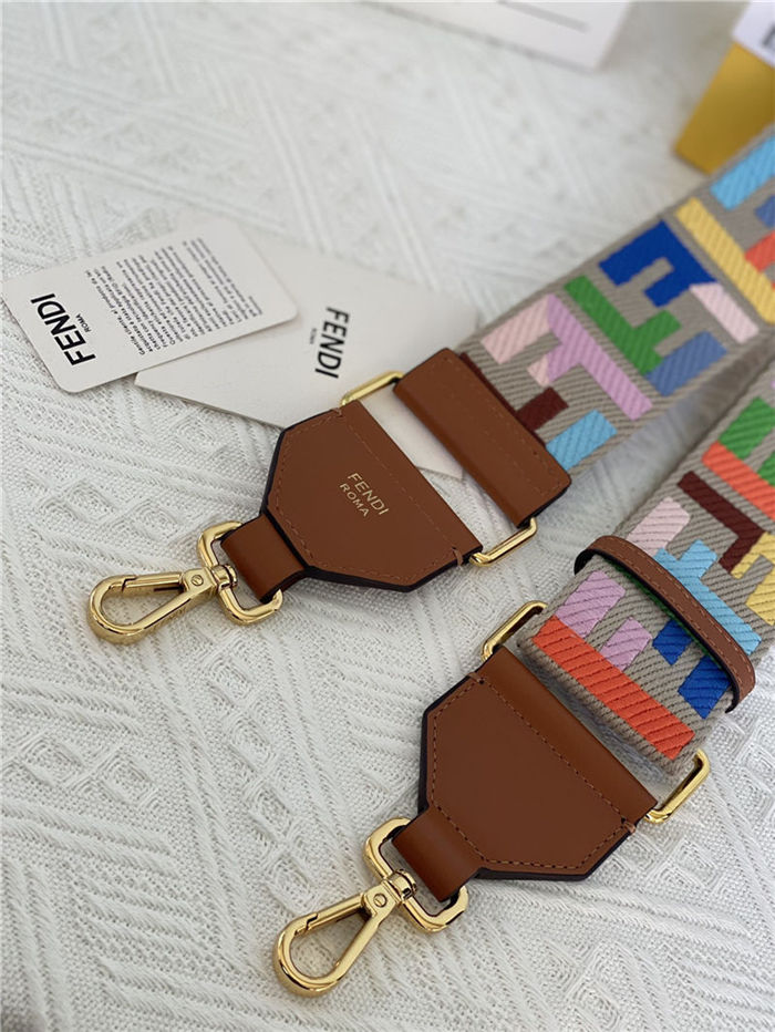 Fendi STRAP YOU multicolor ribbon shoulder strap High