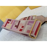 Fendi STRAP YOU multicolor ribbon shoulder strap Pink High