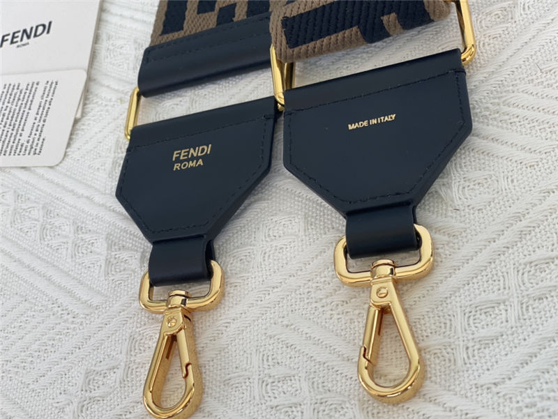 Fendi STRAP YOU ribbon shoulder strap Black High