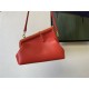 Fendi First Small Leather Bag Orange Red High