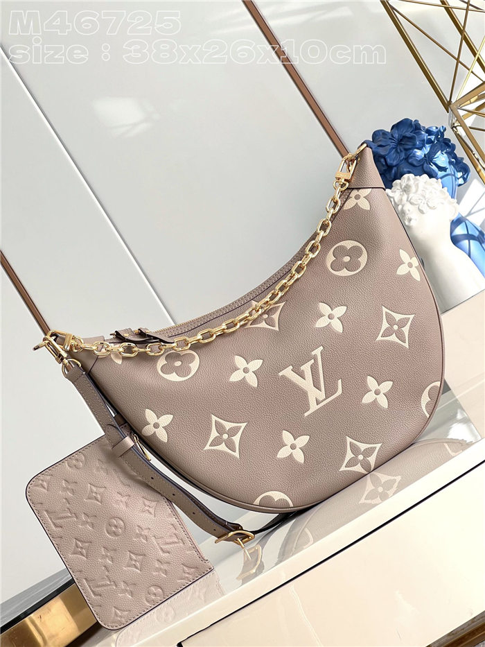 Louis Vuitton LOOP HOBO Monogram Empreinte embossed grained cowhide leather M46738 High