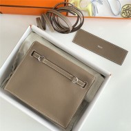 Hermes Kelly Danse 22cm Evercolor WAX Etoupe Silver Metal High