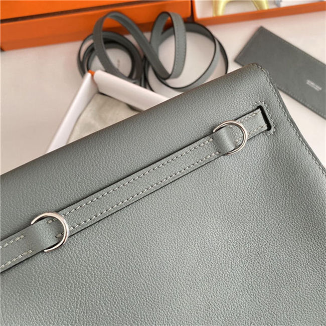 Hermes Kelly Danse 22cm Evercolor WAX Vert Amande Silver Metal High