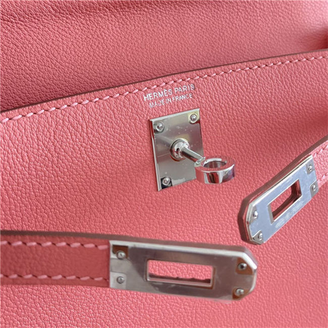 Hermes Kelly Danse 22cm Evercolor WAX Rose eLipstick Silver Metal High