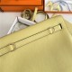 Hermes Kelly Danse 22cm Swift Leather WAX Jaune Poussin Gold Metal High