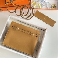 Hermes Kelly Danse 22cm Evercolor WAX Sesame Gold Metal High