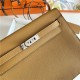 Hermes Kelly Danse 22cm Evercolor WAX Sesame Silver Metal High