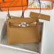 Hermes Kelly Danse 22cm Evercolor WAX Sesame Silver Metal High