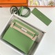 Hermes Kelly Danse 22cm Evercolor WAX Vert Criquet Silver Metal High